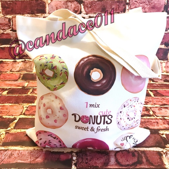 Cute Donuts Tote (Pink) - Picture 2 of 8